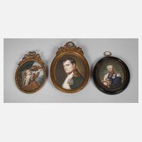 Drei Miniaturportraits111