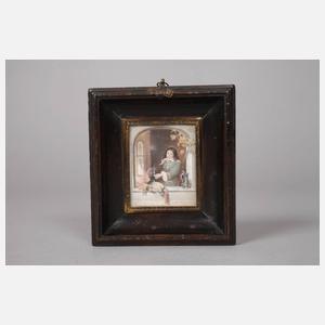 Miniatur nach Gabriel Metsu