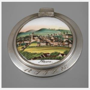 Porzellanmedaillon Plauen
