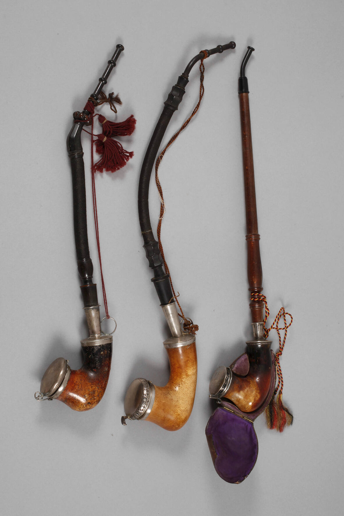 Drei Meerschaumpfeifen