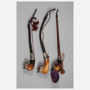 Drei Meerschaumpfeifen