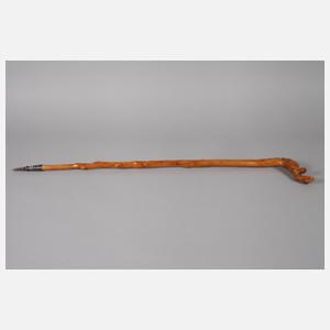 Geschnitzter Spazierstock