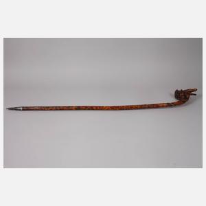 Geschnitzter Spazierstock