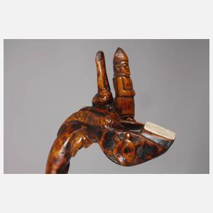 Geschnitzter Spazierstock