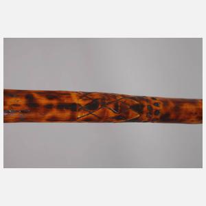 Geschnitzter Spazierstock