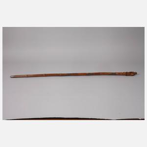 Geschnitzter Spazierstock