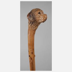 Geschnitzter Spazierstock