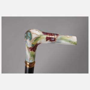 Spazierstock Porzellan