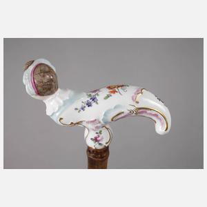 Spazierstock Porzellan