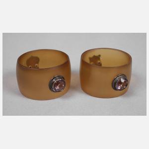 Paar Serviettenringe