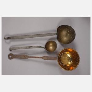 Konvolut historische Küchenutensilien