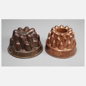 Zwei Kupferformen