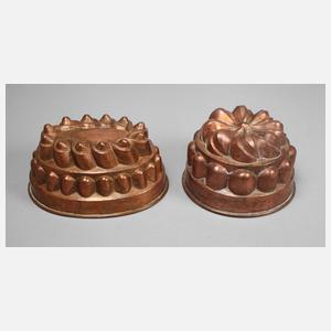 Zwei Kupferformen