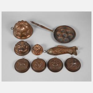 Konvolut Kupferformen