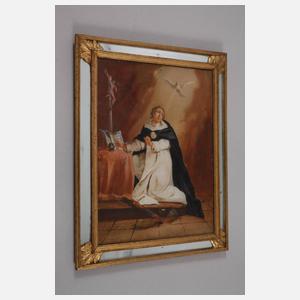 Vier Hinterglasmalereien