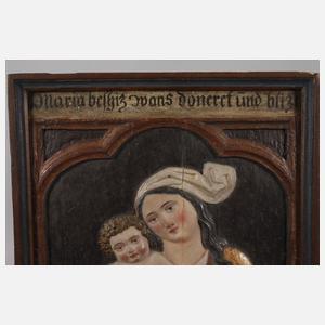 Geschnitztes Andachtsbild