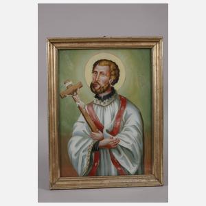 Paar Hinterglasbilder