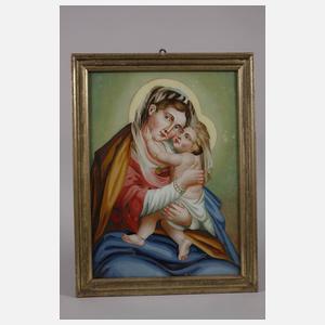 Paar Hinterglasbilder