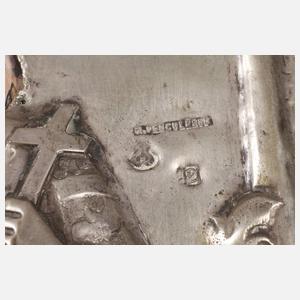 Marienikone mit ausgewählten Heiligen