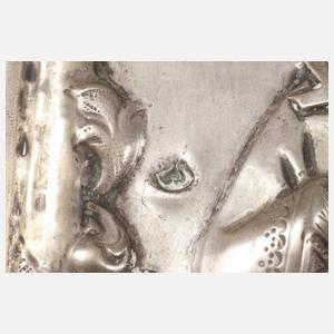 Marienikone mit ausgewählten Heiligen