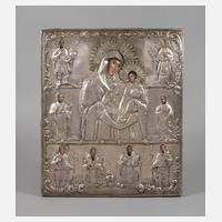 Marienikone mit ausgewählten Heiligen111