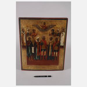 Große Ikone mit ausgewählten Heiligen