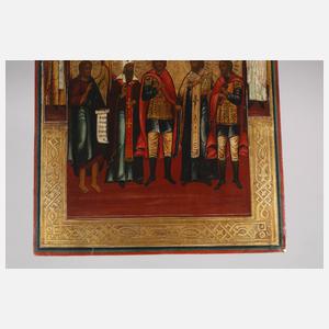 Große Ikone mit ausgewählten Heiligen