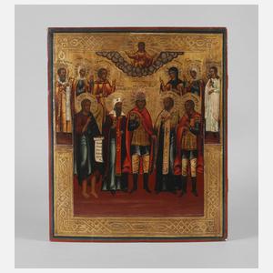 Große Ikone mit ausgewählten Heiligen