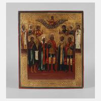 Große Ikone mit ausgewählten Heiligen111