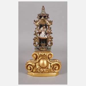 Geschnitzte Heiligenplastik