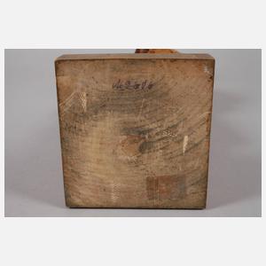 Geschnitzte Heiligendarstellung