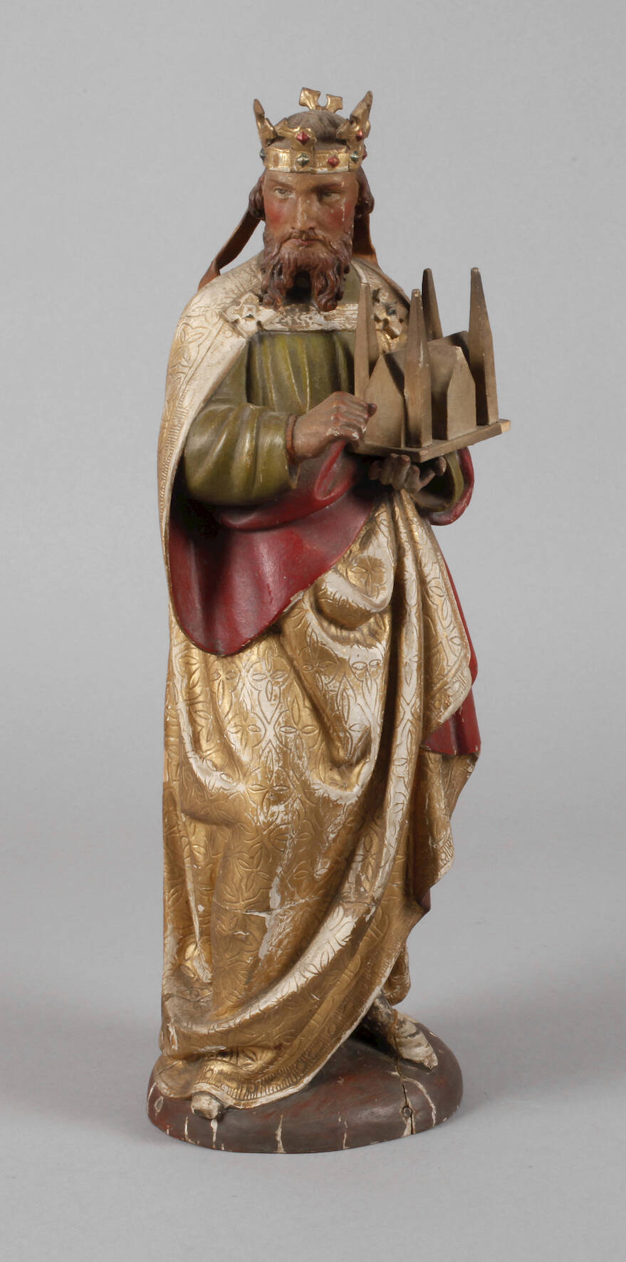 Geschnitzte Heiligenfigur