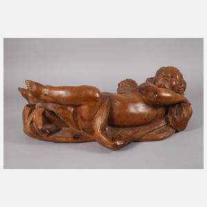 Großer geschnitzter Engel