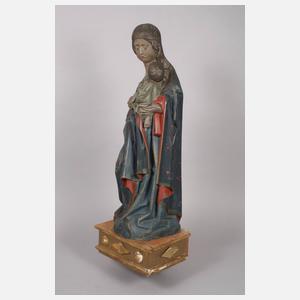 Geschnitzte Madonnenplastik