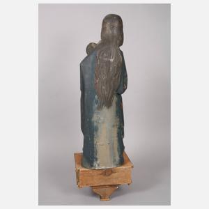 Geschnitzte Madonnenplastik