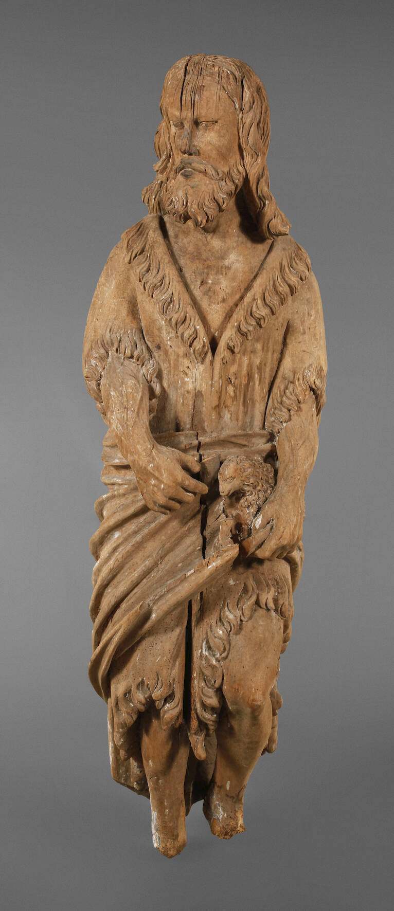 Fragment einer barocken Heiligenfigur
