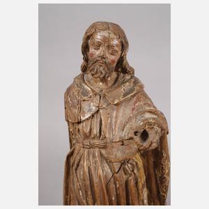 Geschnitzte Heiligenfigur