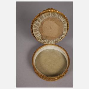 Deckeldose mit Miniatur