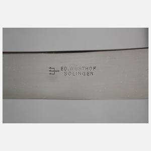 Jagdliches Vorlegebesteck im Etui