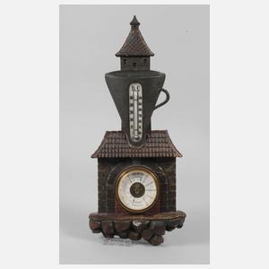 Geschnitztes Wandbarometer