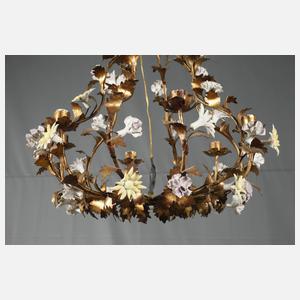 Floraler Deckenlüster