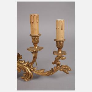 Wandlampe im Rokokostil