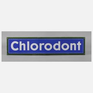 Emailleschild Chlorodont