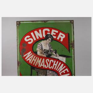 Emailleschild Singer
