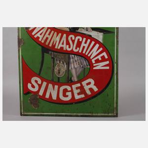 Emailleschild Singer