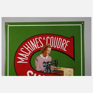 Emailleschild Singer