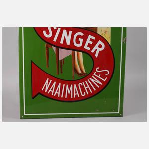 Emailleschild Singer