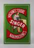 Emailleschild Singer