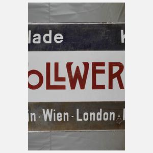 Emailleschild Stollwerck