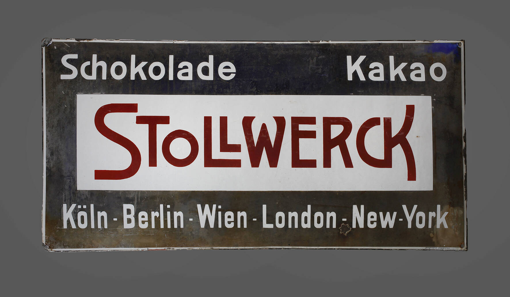 Emailleschild Stollwerck